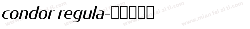 condor regula字体转换